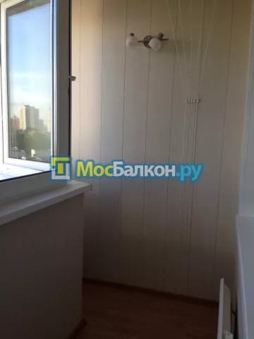 Отделка балкона и лоджии пластиковыми ПВХ панелями в Московском от компании МосБалкон