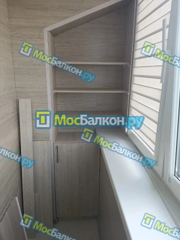 Шкаф на балкон купить в Московском на заказ недорого от МосБалкон