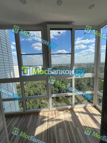 Панорамное остекление заказать под ключ по выгодной цене в Московском от компании МосБалкон