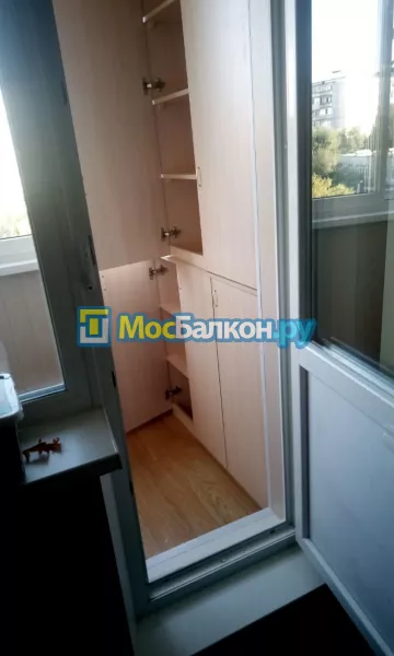 Шкаф на балкон купить в Московском на заказ недорого от МосБалкон