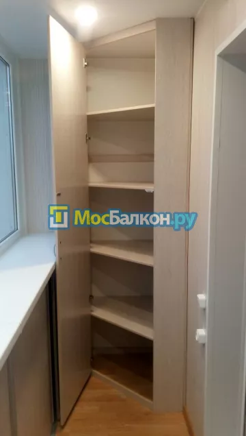 Шкаф на балкон купить в Московском на заказ недорого от МосБалкон