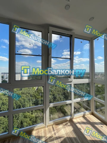 Панорамное остекление заказать под ключ по выгодной цене в Московском от компании МосБалкон
