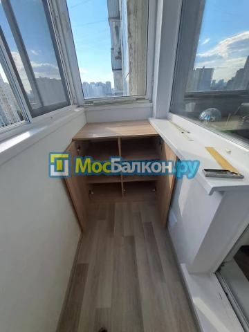 Шкаф на балкон купить в Московском на заказ недорого от МосБалкон