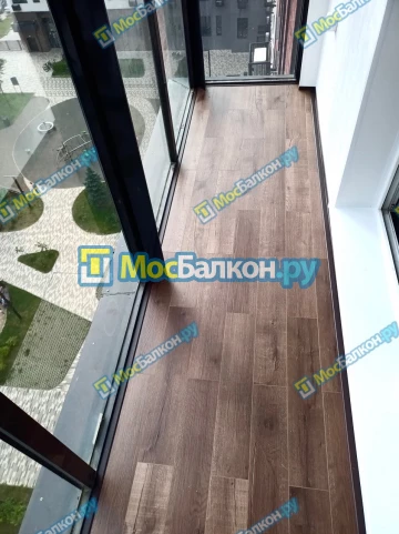 Панорамное остекление заказать под ключ по выгодной цене в Московском от компании МосБалкон