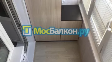 Шкаф на балкон купить в Московском на заказ недорого от МосБалкон