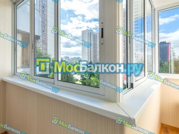 Холодное остекление лоджий алюминиевым профилем в Московском по доступным ценам | МосБалкон
