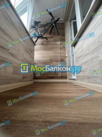 Обшивка балкона ламинатом
