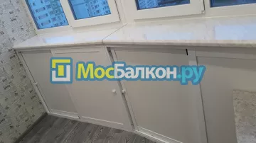 Шкаф на балкон купить в Московском на заказ недорого от МосБалкон