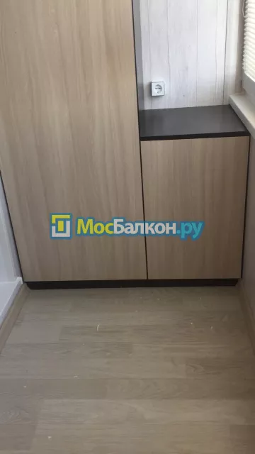 Шкаф на балкон купить в Московском на заказ недорого от МосБалкон