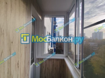 Отделка балкона и лоджии пластиковыми ПВХ панелями в Московском от компании МосБалкон