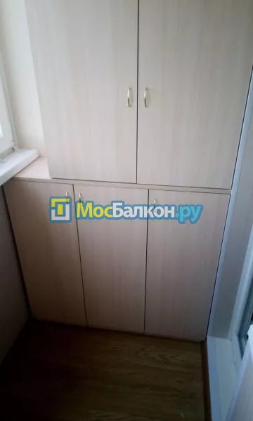 Шкаф на балкон купить в Московском на заказ недорого от МосБалкон