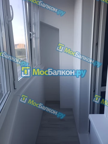 Отделка балкона и лоджии пластиковыми ПВХ панелями в Московском от компании МосБалкон
