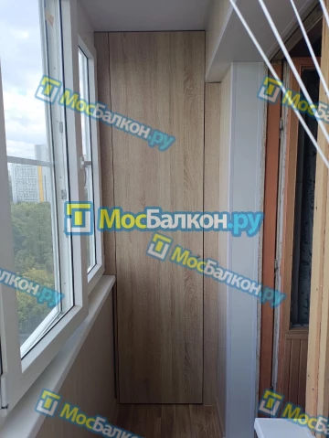 Шкаф на балкон купить в Московском на заказ недорого от МосБалкон