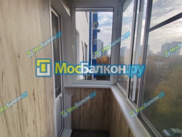Отделка балкона и лоджии пластиковыми ПВХ панелями в Московском от компании МосБалкон