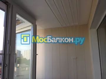 Отделка балкона и лоджии пластиковыми ПВХ панелями в Московском от компании МосБалкон