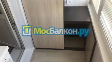 Шкаф на балкон купить в Московском на заказ недорого от МосБалкон