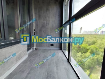 Панорамное остекление заказать под ключ по выгодной цене в Московском от компании МосБалкон