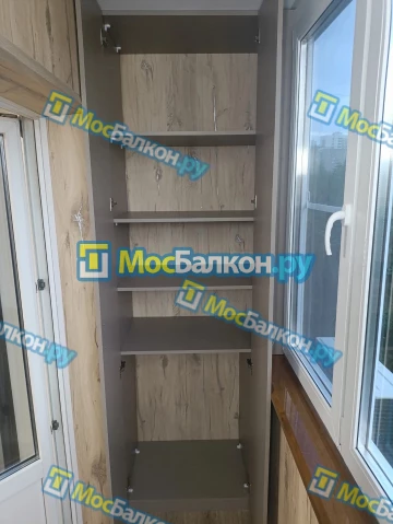 Шкаф на балкон купить в Московском на заказ недорого от МосБалкон