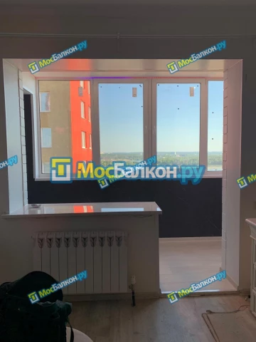 Объединение балкона и лоджии с комнатой в  Московском