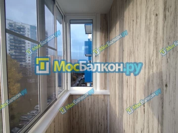 Отделка балкона и лоджии пластиковыми ПВХ панелями в Московском от компании МосБалкон