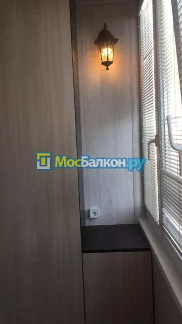 Шкаф на балкон купить в Московском на заказ недорого от МосБалкон