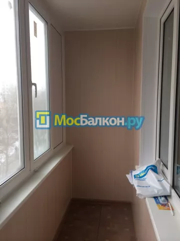Отделка балкона и лоджии пластиковыми ПВХ панелями в Московском от компании МосБалкон