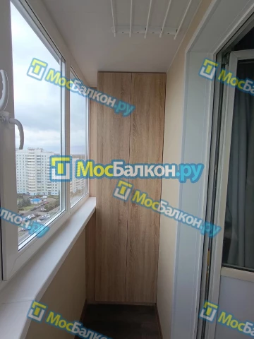 Шкаф на балкон купить в Московском на заказ недорого от МосБалкон