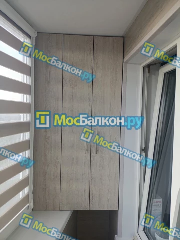 Шкаф на балкон купить в Московском на заказ недорого от МосБалкон