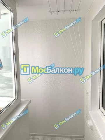 Отделка балкона и лоджии пластиковыми ПВХ панелями в Московском от компании МосБалкон