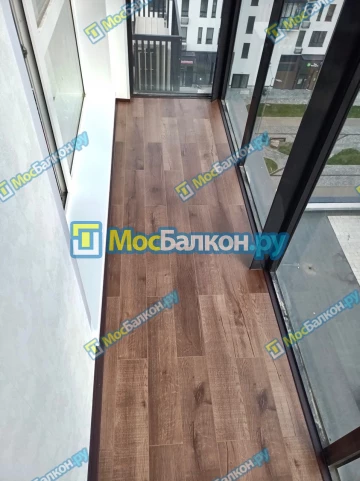 Панорамное остекление заказать под ключ по выгодной цене в Московском от компании МосБалкон