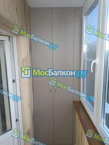 Шкаф на балкон купить в Московском на заказ недорого от МосБалкон