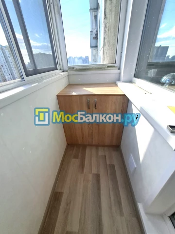 Шкаф на балкон купить в Московском на заказ недорого от МосБалкон