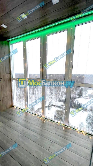 Панорамное остекление заказать под ключ по выгодной цене в Московском от компании МосБалкон