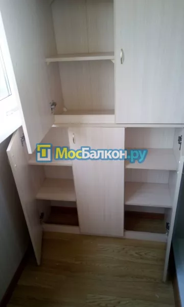 Шкаф на балкон купить в Московском на заказ недорого от МосБалкон