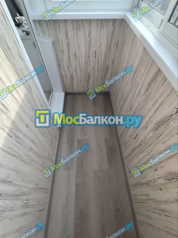 Отделка балкона и лоджии пластиковыми ПВХ панелями в Московском от компании МосБалкон