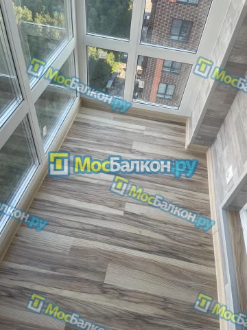 Панорамное остекление заказать под ключ по выгодной цене в Московском от компании МосБалкон