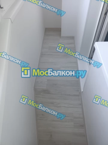 Отделка балкона и лоджии пластиковыми ПВХ панелями в Московском от компании МосБалкон