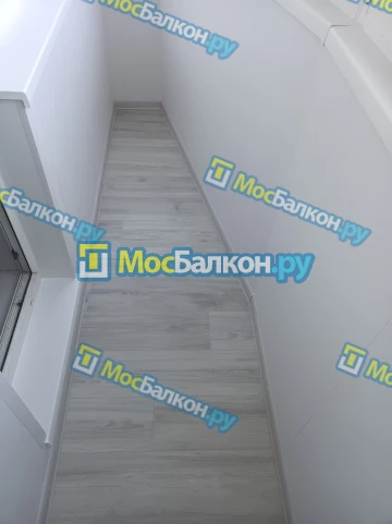 Отделка балкона и лоджии пластиковыми ПВХ панелями в Московском от компании МосБалкон