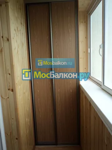 Шкаф на балкон купить в Московском на заказ недорого от МосБалкон