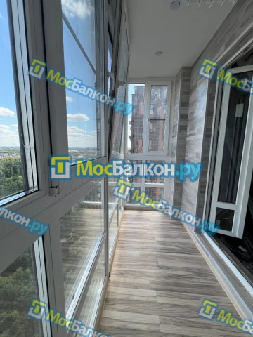 Панорамное остекление заказать под ключ по выгодной цене в Московском от компании МосБалкон