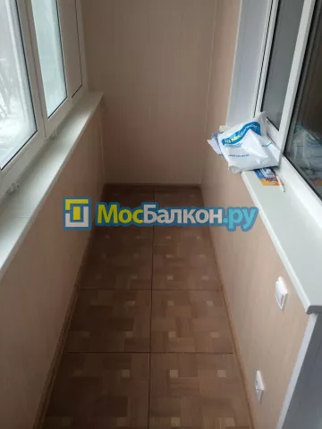 Отделка балкона и лоджии пластиковыми ПВХ панелями в Московском от компании МосБалкон