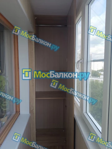 Шкаф на балкон купить в Московском на заказ недорого от МосБалкон
