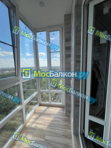 Панорамное остекление заказать под ключ по выгодной цене в Московском от компании МосБалкон