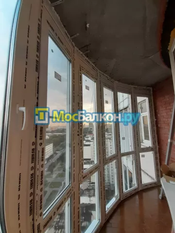 Панорамное остекление заказать под ключ по выгодной цене в Московском от компании МосБалкон