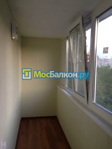Отделка балкона и лоджии пластиковыми ПВХ панелями в Московском от компании МосБалкон