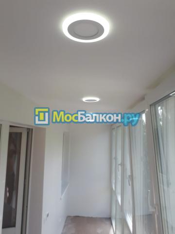 Остекление лоджии от пола 6 метров