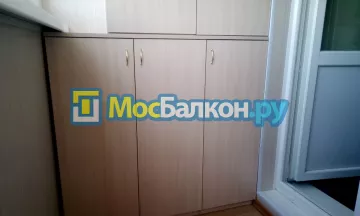Шкаф на балкон купить в Московском на заказ недорого от МосБалкон