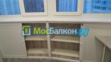 Шкаф на балкон купить в Московском на заказ недорого от МосБалкон